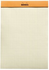 RHODIA Bloc agrafé No. 16 Yellow, format A5, quadrillé