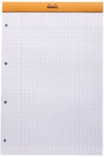 RHODIA Bloc agrafé No. 20, format A4+, quadrillé, lot de 3