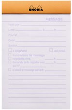 RHODIA Bloc No.140 "MESSAGE", 110 x 170 mm, orange