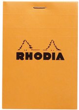 RHODIA Bloc agrafé No.12, 85 x 120 mm, quadrillé 5x5, noir
