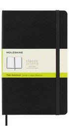 MOLESKINE Carnet rigide, L/A5, uni, noir