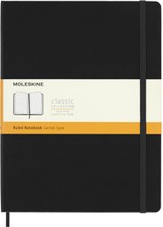 MOLESKINE Carnet rigide, XL, uni, noir