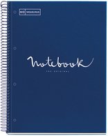 MIQUELRIUS Cahier à spirale "Notebook EMOTIONS", A4, bleu