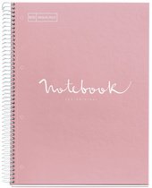 MIQUELRIUS Cahier à spirale "Notebook EMOTIONS", A4, rose