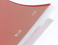 kangaro Cahier à spirale 4en1, A4, ligné, 200 pages, rouge