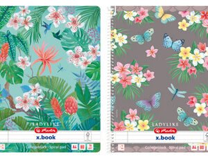 herlitz Cahier à spirales Ladylike, A4, quadrillé