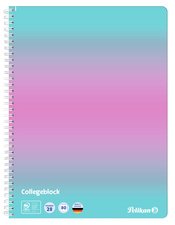 Pelikan Cahier à spirale Color Edition, A4, menthe/rose
