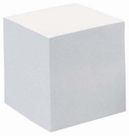 QUO VADIS Recharge bloc cube, 90 x 90 x 75 mm, blanc