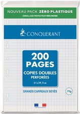 CONQUERANT SEPT Copies doubles, A4, Seyès, 200 pages