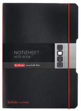 herlitz Carnet de notes my.book flex, A5, PP, noir