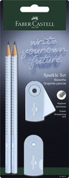FABER-CASTELL Kit d'écriture GRIP SPARKLE, bleu ciel