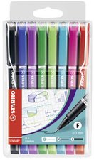 STABILO Feutre à pointe fine sensor F, étui plastique de 4