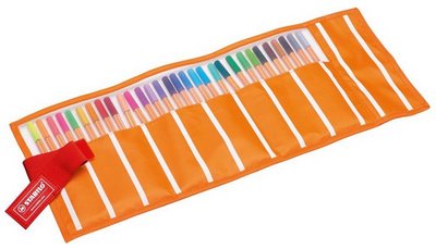 STABILO Feutre à pointe fine point 88, trousse enroulable