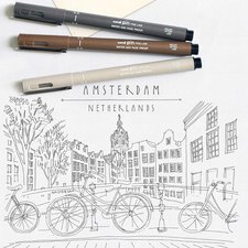 uni-ball Set d'instruments d'écriture pin, coffret de 8
