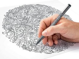 STAEDTLER Feutre à pigment, étui de 4, noir