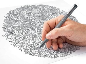 STAEDTLER Feutre à pigment, noir, étui de 8