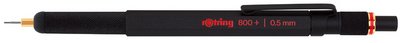 rotring Stylo à pointe fine et stylet 800+, 0,5 mm, noir