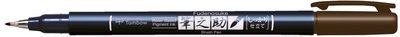 Tombow Stylo de calligraphie Fudenosuke, gris