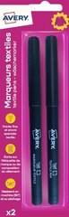 AVERY Marqueur textile, pack de 2, noir