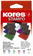 Kores tampon encreur "STAMPO", (L)110 x (P)70 mm, noir