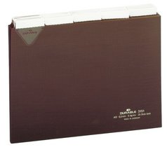 DURABLE guides intercalaires, plastique, A4 paysage, marron