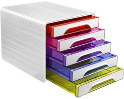CEP Module de classement Smoove GLOSS, 5 tiroirs, blanc /
