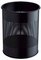 DURABLE Corbeille METAL, ronde,15 litres, noir