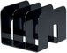 DURABLE Porte-revues TREND, plastique, 3 compartiments, noir