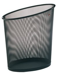 ALBA Corbeille à papier "MESHCORB", fil d'acier, 18 L, noir