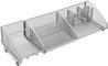 ALBA Organiseur de bureau "MESHBOARD", en métal, gris