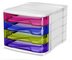CEP Module de classement HAPPY, 4 tiroirs, multicolore