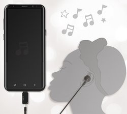 LogiLink Adaptateur audio - USB-C, noir