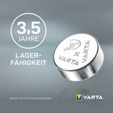 VARTA Pile oxyde argent pour montres, V371 (SR69), 1,55 V
