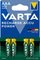 VARTA Pile NiMH "Rechargeable Accu", Micro (AAA), 1 000 mAh