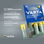 VARTA Pile NiMH "RECHARGE ACCU Recycled", Micro AA, 2100 mAh