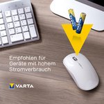 VARTA Pile alcaline "LONGLIFE POWER", Micro AAA, pack de 10