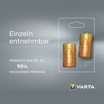 VARTA Pile alcaline Longlife, Mono (D), blister de 4