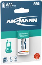 ANSMANN NiMH maxE DECT blue, Micro AAA, 800 mAh, blister 2