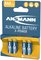 ANSMANN Pile alcaline "X-Power", Micro AAA, blister de 4