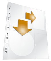 DURABLE Pochette CD-/DVD COVER S, pour 2 CD, PP, 156x288 mm