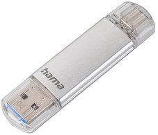 hama Clé USB 3.0/3.1 "C-Laeta", 128 GB, argent