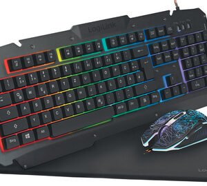 LogiLink Gaming-Set, bestehend aus Tastatur, Maus & Mauspad