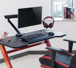 LogiLink Bras support pour écran, spécial gaming, noir