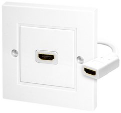 LogiLink Boîte de raccordement, 1 x HDMI, blindé, blanc