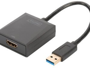 DIGITUS Adpatateur vidéo USB 3.0 - HDMI, noir
