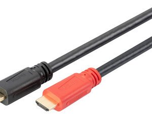 DIGITUS Câble HDMI pour écran, avec amplificateur, 10,0 m