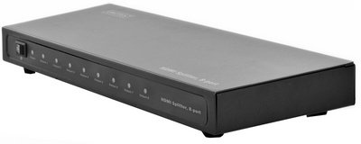 DIGITUS HDMI Video Splitter, 8 ports, boîtier métallique