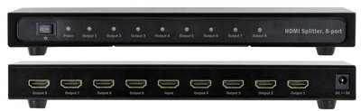 DIGITUS HDMI Video Splitter, 8 ports, boîtier métallique