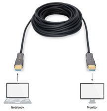 DIGITUS Câble de fibre optique hybride HDMI AOC, 15 m