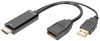 DIGITUS Adaptateur HDMI 4K vers DisplayPort, 0,2 m, noir